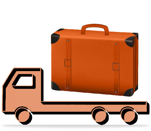 Иконка перевозка личных вещей автотранспортом