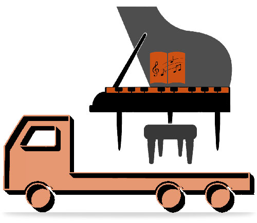 Иконка перевозка музыкальных инструментов автотранспортом