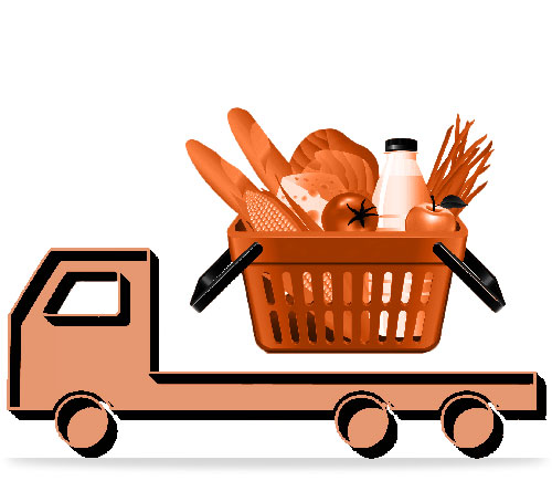Иконка перевозка продуктов питания автотранспортом